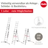 Hailo S100 ProfiLOT 3-teilige Alu-Kombileiter mit Produktbild-Vorschau 2