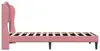 vidaXL Bedframe met hoofdeinde, roze, 90 x 200 cm, fluweel Productafbeelding-voorbeeld 5
