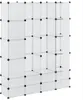 vidaXL Modularer Schrank mit 18 Fächern Weiß 37x146x180,5 Produktbild-Vorschau 3