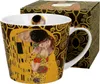 DUO ART GALLERY Becher 610 ml THE KISS BROWN New Bone China Produktbild-Vorschau 1