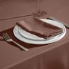 HOMESCAPES Stoffservietten aus Baumwolle, 4er-Set, braun Produktbild-Vorschau 2