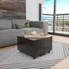 vidaXL Couchtisch Hochglanz-Schwarz 60x60x35 cm Produktbild-Vorschau 2