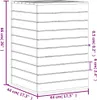 vidaXL Wäschetruhe Weiß 44x44x66 cm Massivholz Kiefer Produktbild-Vorschau 8