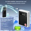 Lavalier Mikrofon, Mini Lautsprecher Wireless Clip-on Produktbild-Vorschau 5