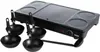A black raclette grill with four small pans and a ladle, set against a white background. Náhľad obrázku produktu