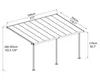 Kryt terasy Palram - Canopia Olympia 3x5.4 546 x 295 cm Náhled obrázku produktu 3