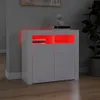 vidaXL Kredens z oświetleniem LED biały wysoki połysk Podgląd zdjęcia produktu 2