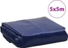 vidaXL Modrá plachta 5x5 m 650 g/m² Náhled obrázku produktu 7