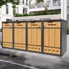 Flieks Mülltonnenbox 2st, Mülltonnenschrank mit für 4 Produktbild-Vorschau 3