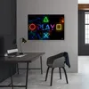 Leinwandbild Spielzeichen und Controller-Tasten 60x40 Feeby Produktbild-Vorschau 2