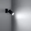 Wandleuchte RING schwarz ein Schalter 1xGU10 10W Stahl Produktbild-Vorschau 14