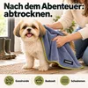 FLUFFINO® Hundehandtuch Mikrofaser 2er-Pack 90 x 50 cm Grau Produktbild-Vorschau 7
