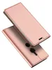 A rose gold flip case for a smartphone is shown from a diagonal angle against a white background. Produktbild-Vorschau