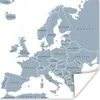 MuchoWow® Poster Karte - Europa - Grau 100x100 cm - Produktbild-Vorschau 1