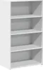 vidaXL Hoge kast, wit, 70x41x124 cm, houtvezel Productafbeelding-voorbeeld 2
