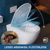 WC-Sitz D Form 43 x 36 cm Weiß Duroplast Toilettendeckel Produktbild-Vorschau 4