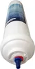 A white Samsung refrigerator water filter with a blue and red connector at the bottom. Produktbild-Vorschau