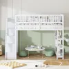 Flieks Etagenbett 90x200cm mit Rausfallschutz, Kinderbett Produktbild-Vorschau 3