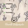 Dobnig Bettwäsche Flanell - Blumenzweige 135 x 200 cm natur Produktbild-Vorschau 4