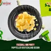 Pappteller Fußball 4 Sterne bunt Ø 23 cm 8 Stück Produktbild-Vorschau 3