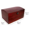 Creative Deco XXL Große Rot Holztruhe Holzkiste mit Deckel Produktbild-Vorschau 2