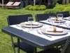 Perel klaptafel 180x75 cm, met een rotanlook, zwart. Productafbeelding-voorbeeld 17