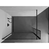 Mexen Kioto Duschwand Walk-in 160 x 40 cm, schwarzes Produktbild-Vorschau 4