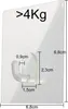 4x EXE Hook Haken selbstklebend handtuchhalter ohne bohren Produktbild-Vorschau 2