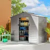 Outsunny Verzinkter Stahl Gerätehaus 2,43㎡ 213x131x192cm Produktbild-Vorschau 2