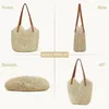 1 Strohtasche für Damen aus hochwertigem, handgewebtem Produktbild-Vorschau 5