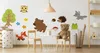 Muralo Wandsticker Schne Waldtiere und Blumen 100 x 200 cm Produktbild-Vorschau 1