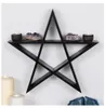 Schwarzes Pentagramm Wandregal 40cm Produktbild-Vorschau 3