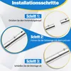 Izrielar 2pcs Zeltstangen 2m Silber Tarpstange Sonnensegel Produktbild-Vorschau 4