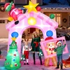 3.05m Rosa Aufblasbarer Weihnachtsbogen mit LED-Beleuchtung Produktbild-Vorschau 1