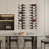 Wand-Weinregal für 10 Flaschen, Metall Flaschenregal Produktbild-Vorschau 6