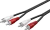 Goobay 50097 Cavo di collegamento stereo 2x cinch, 0,5 m - Anteprima dell’immagine prodotto 3