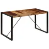 Tavolo da pranzo 140 x 70 x 75 cm in legno massiccio Anteprima dell’immagine prodotto 8