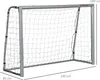 Bramka piłkarska SPORTNOW z siatką PE, bramka piłkarska dla Podgląd zdjęcia produktu 3