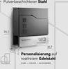 NewHabitat Briefkasten Anthrazit mit Zeitungsfach Stockholm Produktbild-Vorschau 5