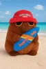 Capybara Plüschtier 25 cm mit Surfbrett Spruch Capy Vibes Produktbild-Vorschau 2