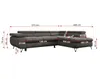 Ecksofa Sofa Braun, Wohnlandschaft L-Form mit Produktbild-Vorschau 9