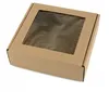 14x12x2 cm Box mit Fenster quadratisch - Eco braun - 5er Produktbild-Vorschau 1