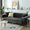 Samt Sofabezug 3 Sitzer- Weich Stretch Couchbezug Produktbild-Vorschau 3