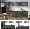 Cuisine  Vicco R-Line Anthracite brillant/anthracite 350cm Voir les images du produit 8