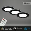 LED Einbauleuchten Bad 3x5W dimmbar Fernbedienung IP44 Produktbild-Vorschau 2