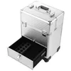 Kosmetikkoffer auf Rollen Aluminium Silber 40L Make-up Produktbild-Vorschau 7