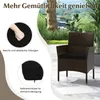 Zestaw mebli ogrodowych z polyrattanu COSTWAY, meble Podgląd zdjęcia produktu 6