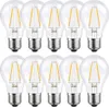 10 x LED filamentlamp, 2W = 25W, E27 fitting, helder glas, Productafbeelding-voorbeeld 1