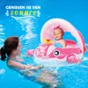 Baby Schwimmring Wal mit Sonnendach für Kleinkinder 9-36 Produktbild-Vorschau 6