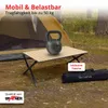 Grafner Campingtisch klappbar 89x58x43cm Holzoptik niedrige Produktbild-Vorschau 3